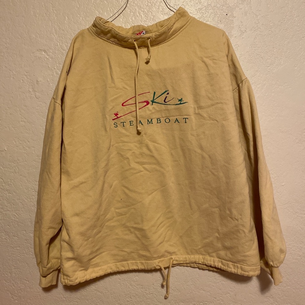 Vintage Yellow Ski Sweater